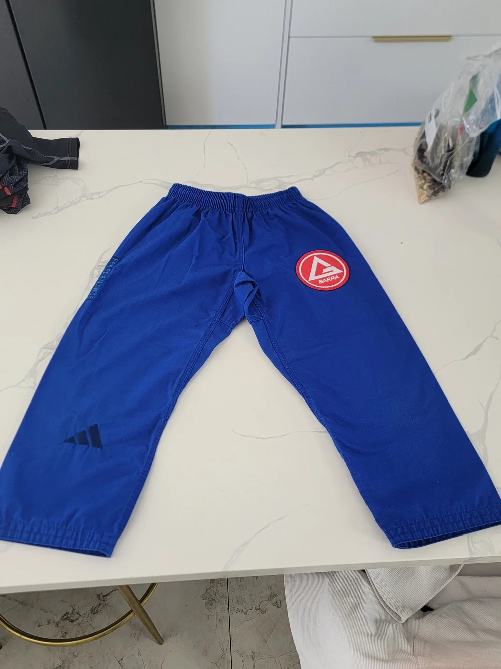Gracie Barra Blue Kids Jiu-Jitsu Gi Adidas Competition Y4